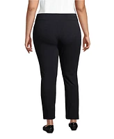 Lands' End Women's Plus Starfish Mid Rise Slim Leg Pants