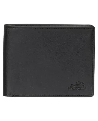 Mancini Men's Buffalo Rfid Secure Billfold Wallet