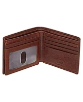 Mancini Men's Buffalo Rfid Secure Left Wing Billfold Wallet