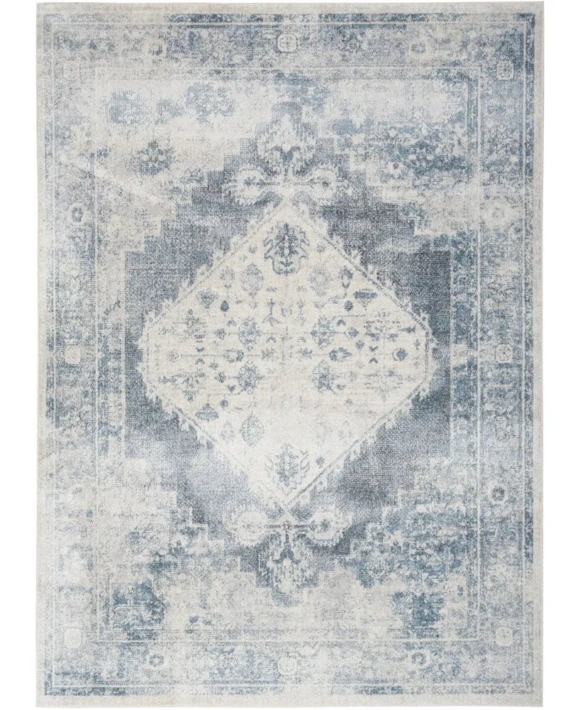 Nourison Home Astra Machine Washable ASW11 5'3" x 7' Area Rug