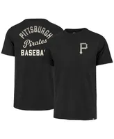 Men's '47 Brand Black Pittsburgh Pirates Turn Back Franklin T-shirt