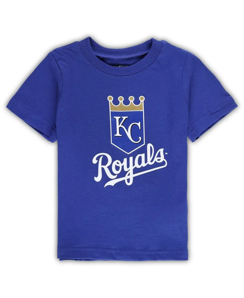 Toddler Boys and Girls Royal Kansas City Royals Team Crew Primary Logo T-shirt