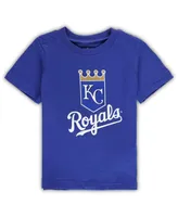 Toddler Boys and Girls Royal Kansas City Royals Team Crew Primary Logo T-shirt