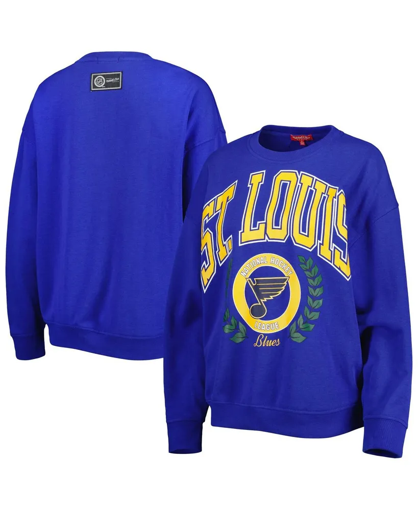 Men's Mitchell & Ness Blue St. Louis Blues City Collection Pullover Hoodie