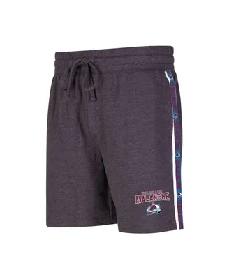 Men's Concepts Sport Charcoal Colorado Avalanche Team Stripe Shorts
