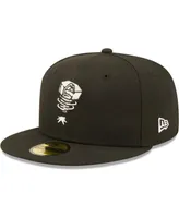 Men's New Era Black Lansing Lugnuts Authentic Collection Team 59FIFTY Fitted Hat