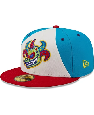 Men's New Era White, Red Vejigantes De Scranton/Wilkes-Barre Copa La Diversion 59FIFTY Fitted Hat