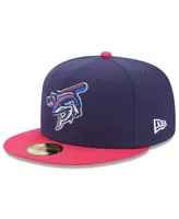 Men's New Era Navy Pensacola Blue Wahoos Authentic Collection Alternate Logo 59FIFTY Fitted Hat