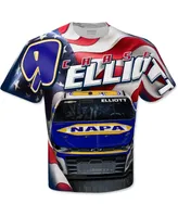 Men's Hendrick Motorsports Team Collection White Chase Elliott Sublimated Patriotic T-shirt