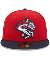 Men's New Era Red Binghamton Rumble Ponies Authentic Collection Alternate Logo 59FIFTY Fitted Hat