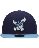 Men's New Era Light Blue Wilmington Rocks Authentic Collection Team 59FIFTY Fitted Hat