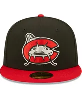 Men's New Era Black Carolina Mudcats Authentic Collection Team Home 59FIFTY Fitted Hat