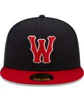 Men's New Era Navy, Red Worcester Red Sox Authentic Collection 59FIFTY Fitted Hat