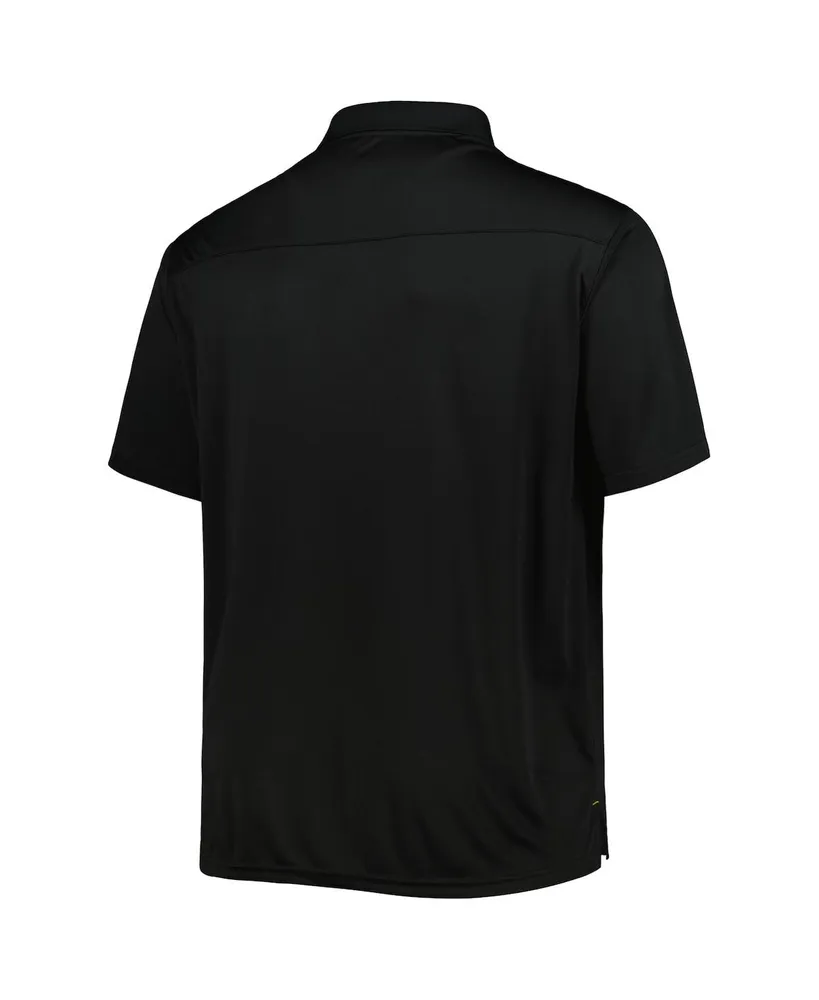 Men's Black Pittsburgh Penguins Big and Tall Team Color Polo Shirt