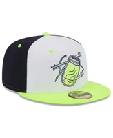 Men's New Era White Columbia Fireflies Authentic Collection Alternate Logo 59FIFTY Fitted Hat