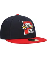 Men's New Era Navy Portland Sea Dogs Authentic Collection Road 59FIFTY Fitted Hat