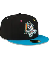 Men's New Era Black Hickory Crawdads Copa De La Diversion 59FIFTY Fitted Hat