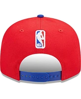 Men's New Era Red, Royal Philadelphia 76ers Jersey Hook Statement Edition 9FIFTY Snapback Hat