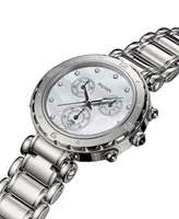 Balmain Women's Swiss Chronograph Balmainia Diamond (1/20 ct. t.w.) Stainless Steel Bracelet Watch 38mm