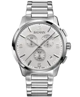 Balmain Men's Swiss Chronograph Madrigal Stainless Steel Bracelet Watch 42mm