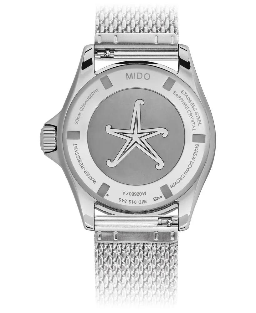 Mido Unisex Swiss Automatic Ocean Star Tribute Stainless Steel Mesh Bracelet Watch 41mm
