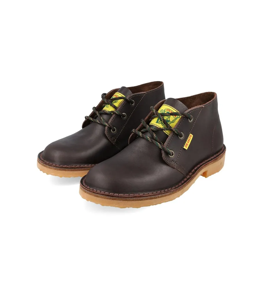 Jim Green Vellie Men's Casual Work Boot Lace-Up Traditional Chukka Boots with Full Grain Suede Leather