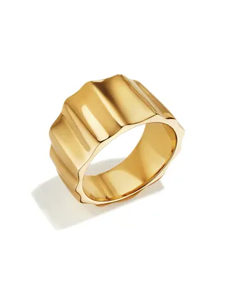 Soko 24K Gold-Plated Fuliwa Band Ring