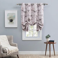 Ricardo Mystic Garden Floral Blackout Grommet Tie-Up Curtain Panel 52"W x 63"L