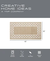 Jean Pierre Christine Trellis Border Tufted Runner Rug