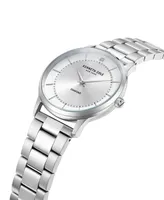 Kenneth Cole New York Men's Quartz Genuine Diamond Accents Silver-Tone Stainless Steel Watch 42mm