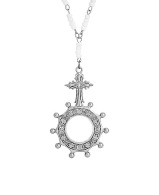 2028 Rosary Prayer Ring Necklace
