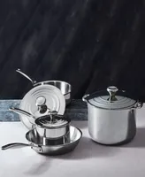 Le Creuset 7 Piece 3-Ply Stainless Steel Cookware Set