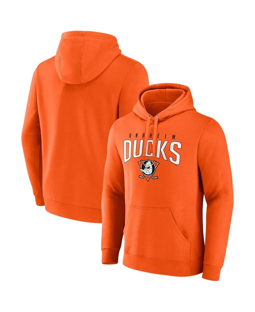 Men's Fanatics Orange Anaheim Ducks Special Edition 2.0 Wordmark Pullover Hoodie