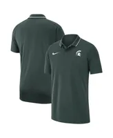 Men's Nike Michigan State Spartans Coaches Performance Polo Shirt