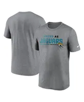 Men's Nike Heather Gray Jacksonville Jaguars Legend Team Shoutout Performance T-shirt