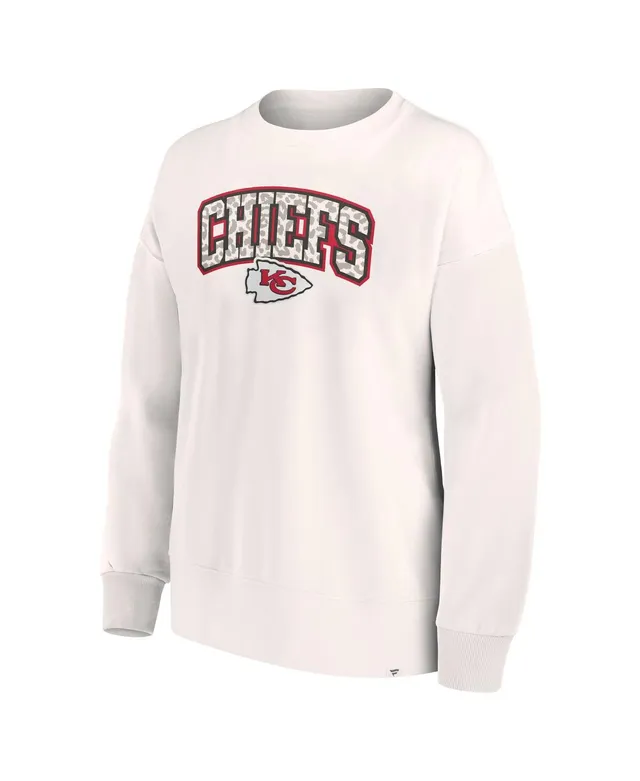 Women's Fanatics Branded White Cincinnati Bengals Leopard Team Pullover  Sweatshirt