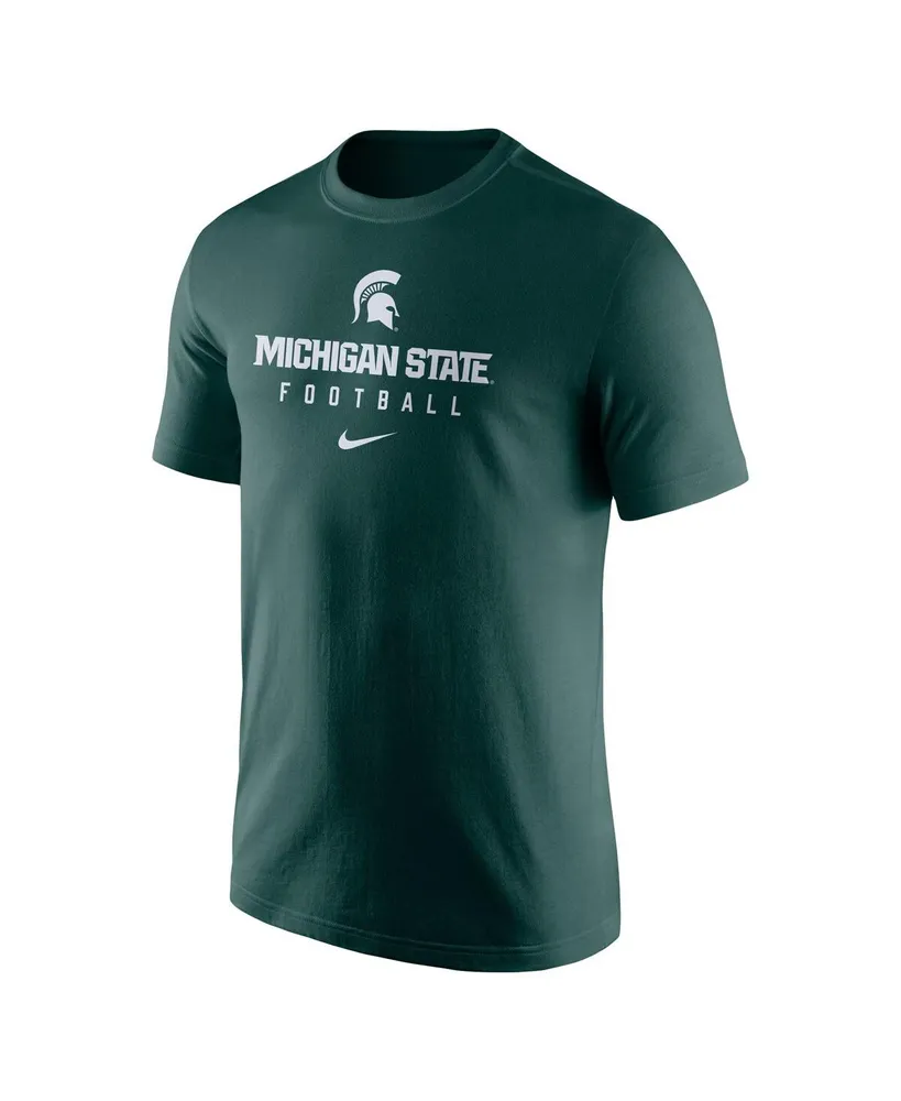 Men's Nike Green Michigan State Spartans Team Issue Performance T-shirt