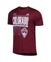 Men's adidas Burgundy Colorado Rapids Club Dna Performance T-shirt