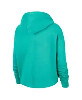 Women's Nike Mint Wnba Logo woman Team 13 Cropped Pullover Hoodie