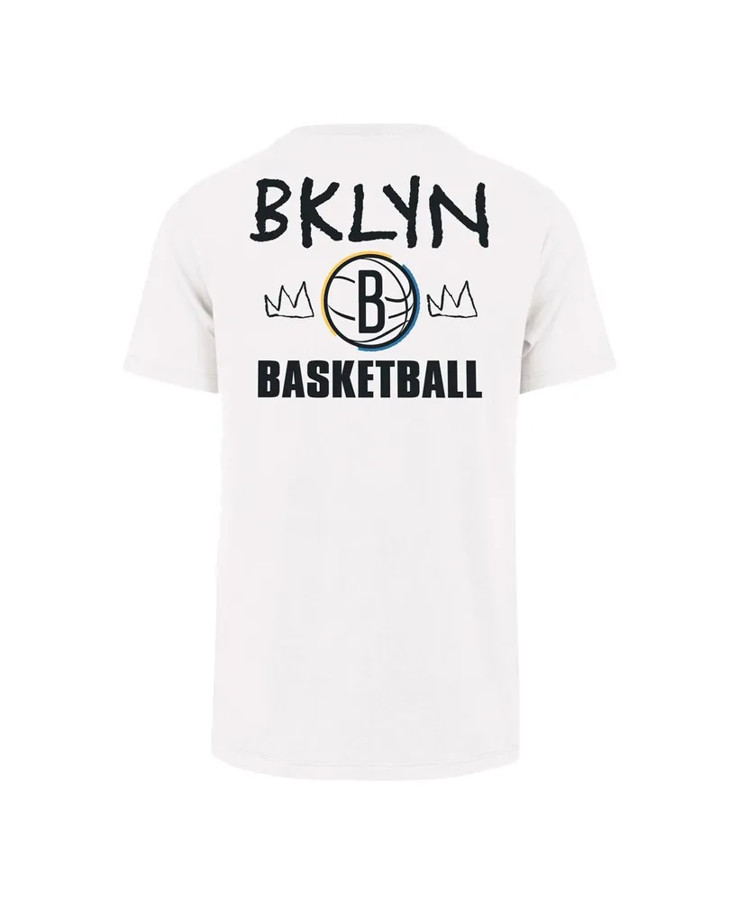 Men's '47 Brand White Brooklyn Nets 2022/23 City Edition Backer Franklin T-shirt