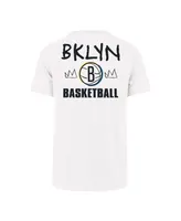 Men's '47 Brand White Brooklyn Nets 2022/23 City Edition Backer Franklin T-shirt