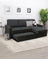 Newton 2 Piece Storage Sofa Bed Sectional