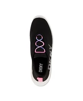 Dkny Little Girls Logo Slip-On Rainbow Elastic Laces Sneakers