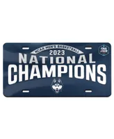 Wincraft UConn Huskies 2023 Ncaa Men's Basketball National Champions Laser Cut Acrylic License Plate