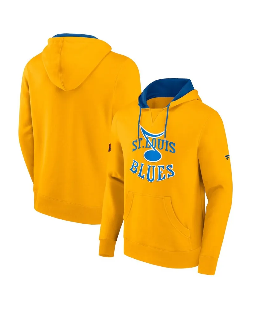 St. Louis Blues Fanatics Black Hoodie Size Medium Big Logo