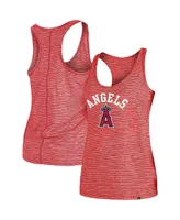 Women's New Era Red Los Angeles Angels Active Racerback Tank Top