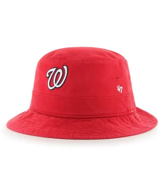 Men's '47 Brand Red Washington Nationals Primary Bucket Hat