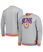 Men's and Women's New Era Gray Phoenix Suns Vintage-Like Throwback Crew Sweatshirt