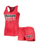 Women's Concepts Sport Red Chicago Bulls Billboard Tank Top and Shorts Sleep Set