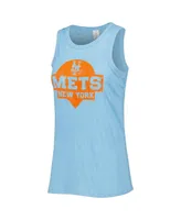 Women's Soft As A Grape Royal New York Mets Tri-Blend Tank Top